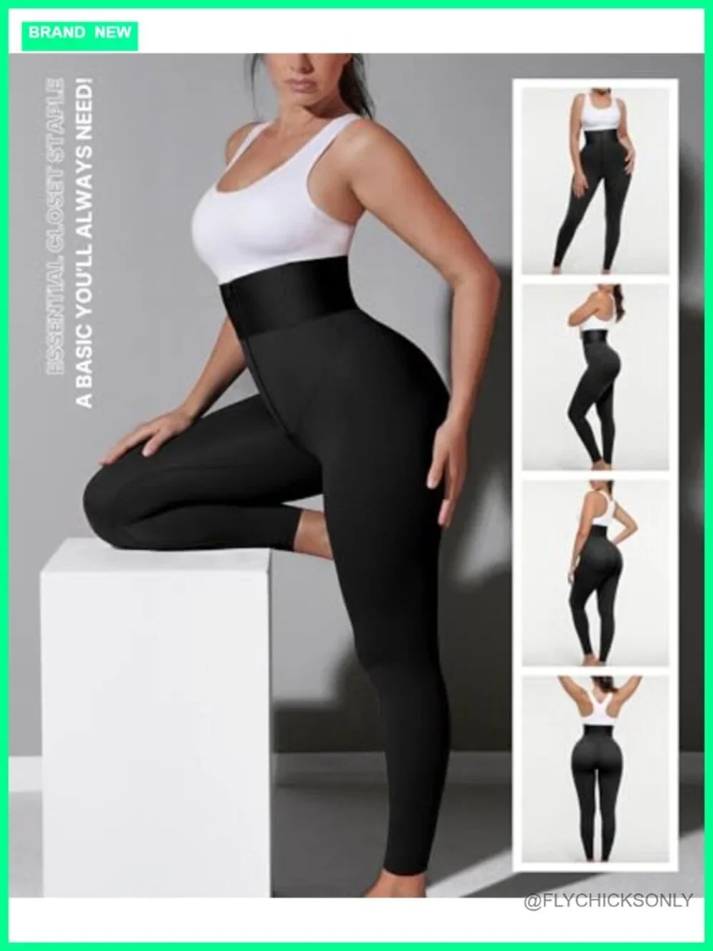 Tummy Control High Waisted Shapewear Leggings Workout Compression Pants